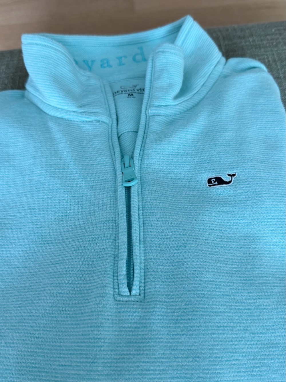 Vineyard Vines Aqua Polo with Embroidered Neck